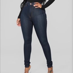 Fashionova Classic High Waist Skinny Jeans
